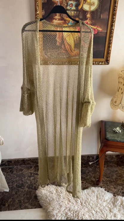 Golden Serma Cardigan  كارديجان سيرما ذهبي بدون كابيشون