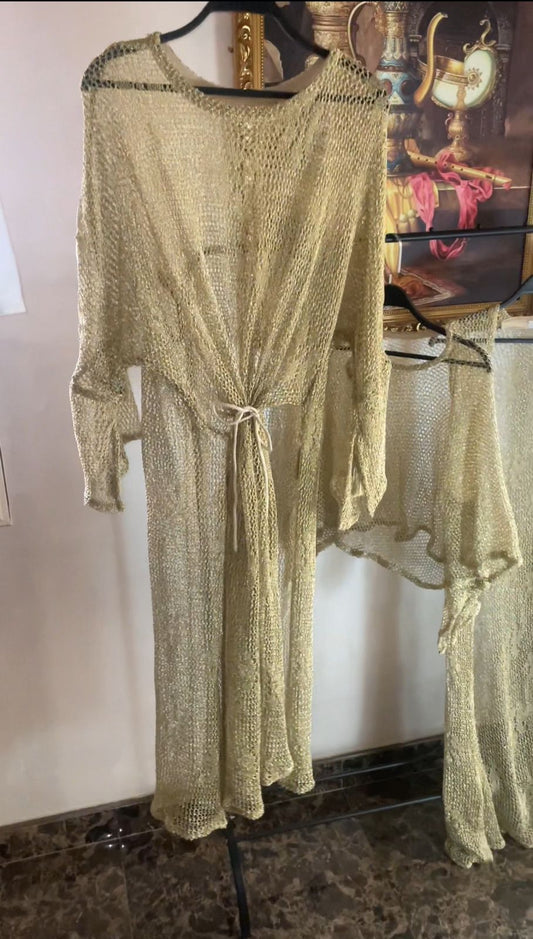 Golden Serma Dress - فستان سيرما ذهبي