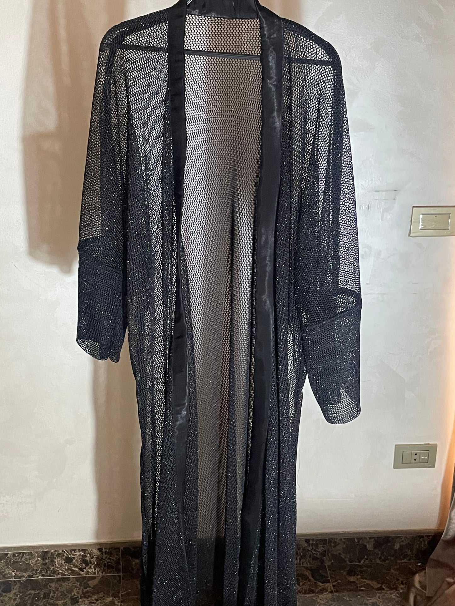 Black Serma Cardigan - كارديجان سيرما اسود بدون كابيشون