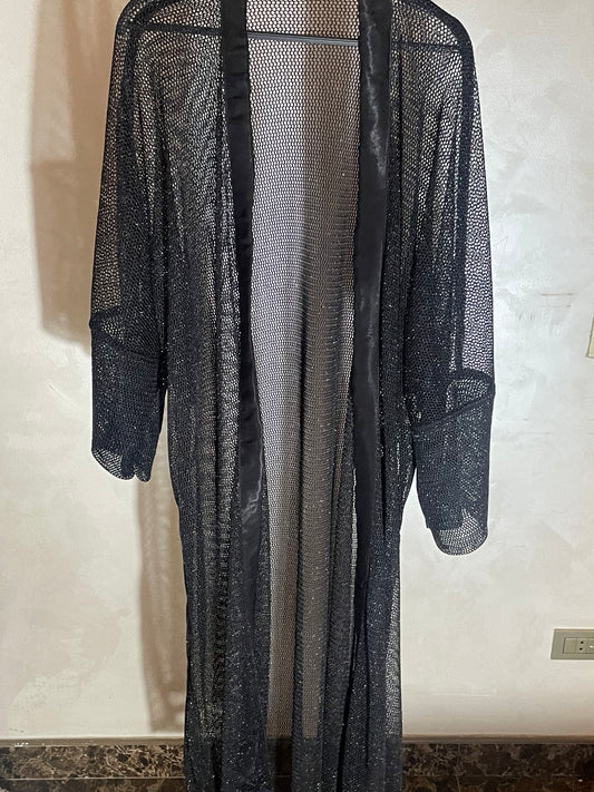 Black Serma Cardigan - كارديجان سيرما اسود بدون كابيشون